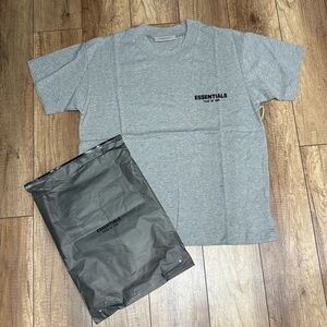 Essentials Fear of God Dark Oatmeal Gray Tee Shirt Small